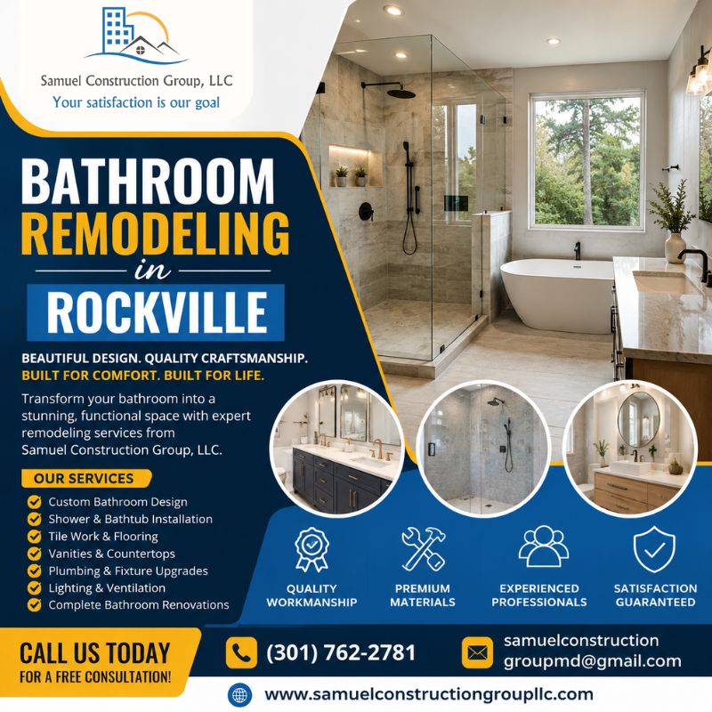 Affordable Bathroom Remodeling Rockville | Quality Bathroom Upgrades